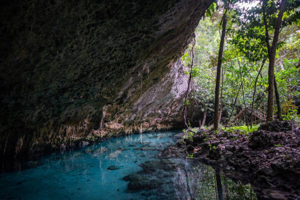 istock Underground caving and swimming in Sac Actun cave system in Tulum Mexico 2032568639