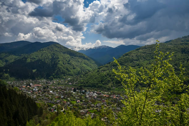 istock Small Ukrainian village in the Carpathian Mountains 2032580529