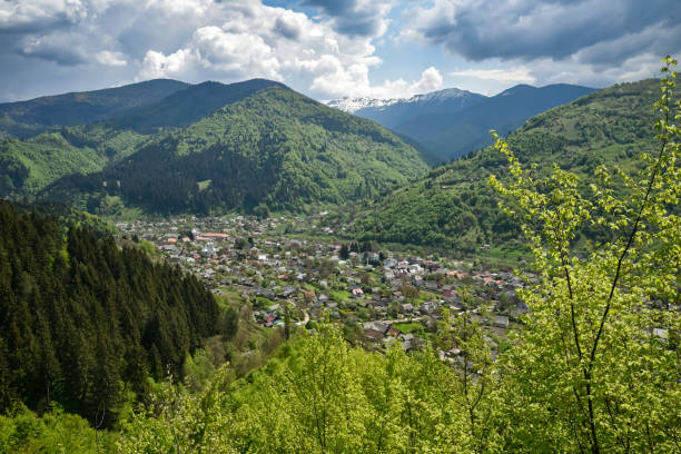 istock Small Ukrainian village in the Carpathian Mountains 2032580537