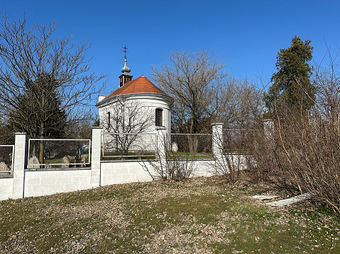 Chapel in the old abandoned cemetery