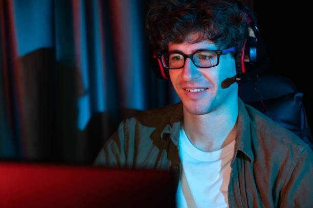 istock Streamer team getting winner players with Esport online fighting on pc. Gusher. 2032689220