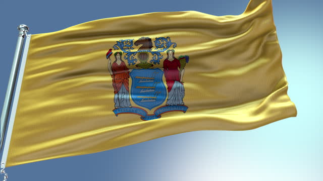 Animated State Of New Jersey Flag Animation