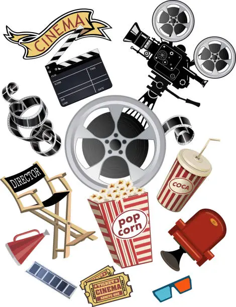 Vector illustration of movie projector