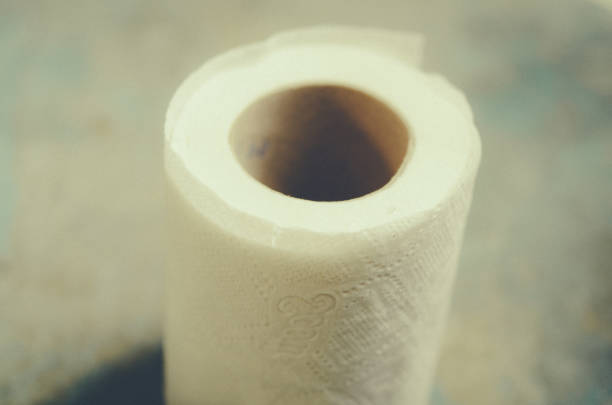 white fresh toilet paper