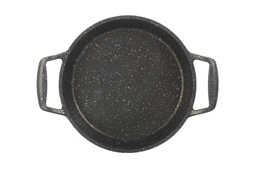 Empty Cooking Pan On White Background