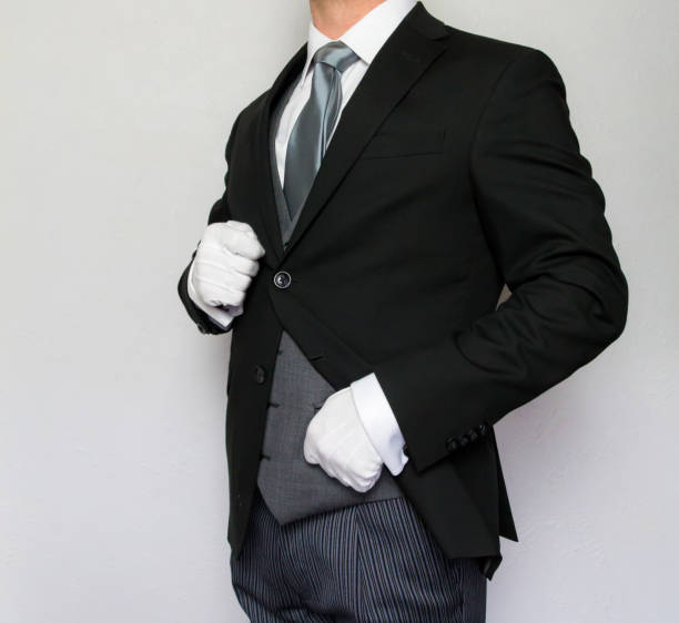istock Butler in White Gloves At Your Service 2032865764