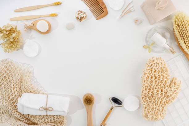 istock Various products for spa and beauty treatments, top view. 2032910265