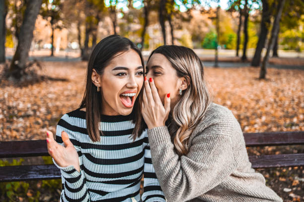 istock Two bestfriends having fun in the park in autumn 2032912814