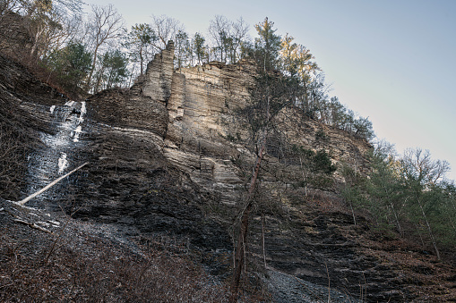 The gorge peak along this trail in Taughannock Falls State Park in the Finger Lakes region of New York State.