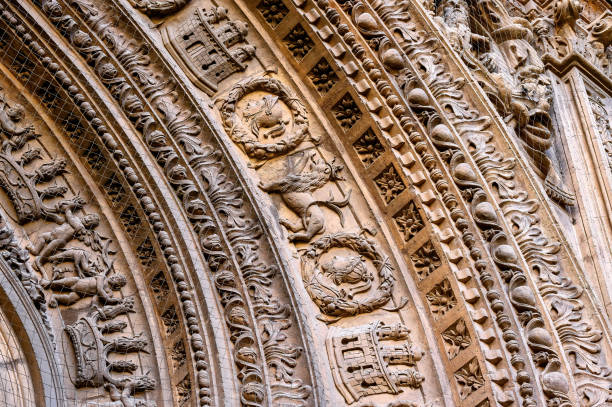 caratteristica architettonica cattedrale di murcia - architectural feature architecture cathedral catholicism foto e immagini stock