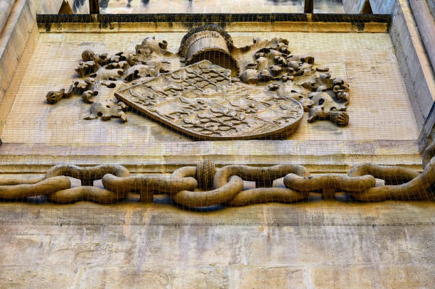 architecture feature murcia cathedral - architectural feature architecture cathedral catholicism foto e immagini stock