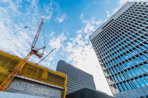 Construction Site in West Kowloon Cultural District, Hong Kong