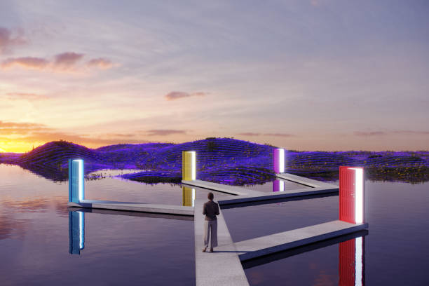 choice-variation concept - puerta negocio fotografías e imágenes de stock