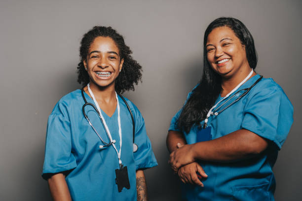 istock Healthcare professionals relaxed and smiling 2033016149