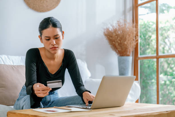 istock Stressed young woman has financial problems credit card debt to pay uttermost 2033099003