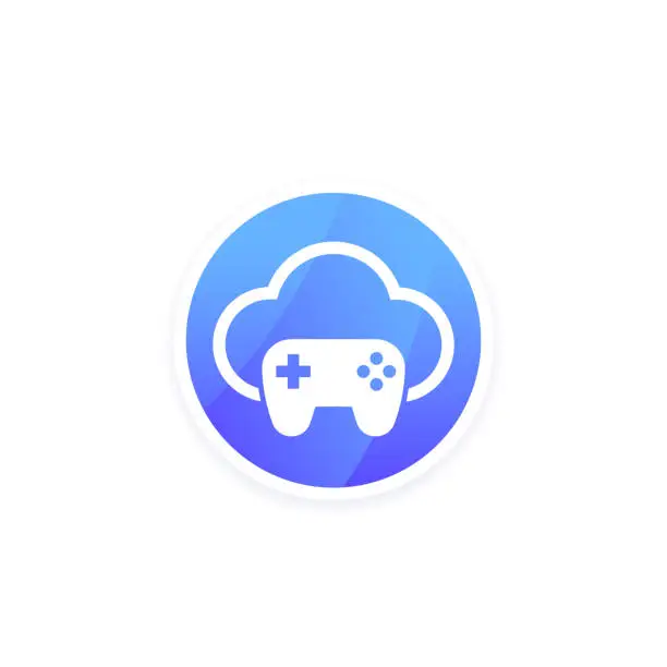 Vector illustration of game server icon for web