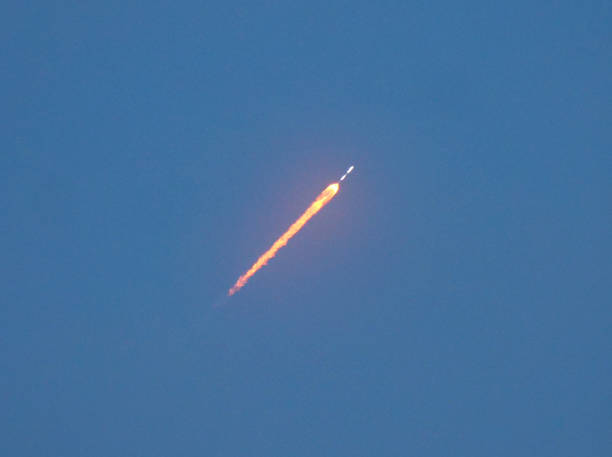 istock Cape Canaveral Rocket Launch over Florida Beach separating stages 2033145990