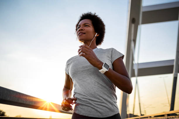 istock Sunset Exercise with Young African American Woman 2033167927