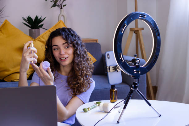 istock Content Creator Reviewing Skincare Serum 2033189898