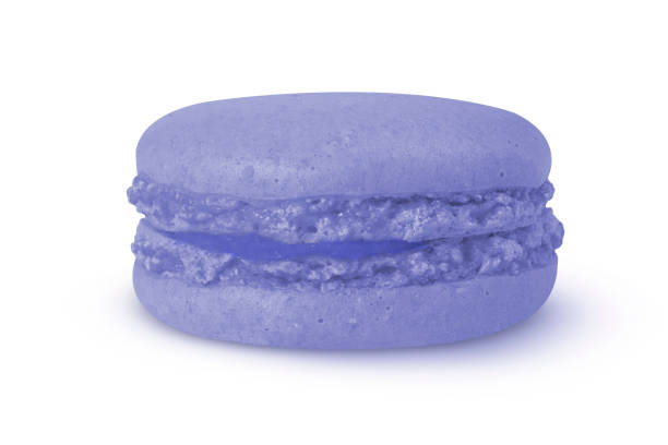 istock Macaron blue color on isolated white background. 2033201960