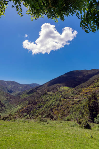 Beautiful natural mountain scenery in O Courel, Galicia, Spain