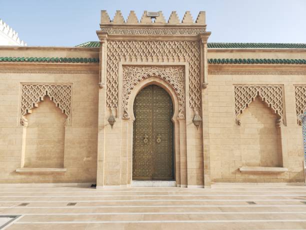 Mausoleum of Mohammed V is located in Rabat, Morocco. and contains the tombs of the Moroccan king Mohammed V and his two sons, late King Hassan II and Prince Abdallah.