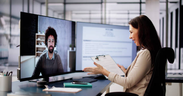 istock Online Video Conference Job Interview Meeting 2033298538