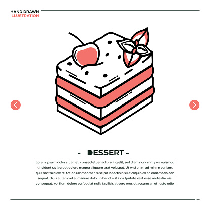 Dessert Hand Drawn Icon Design