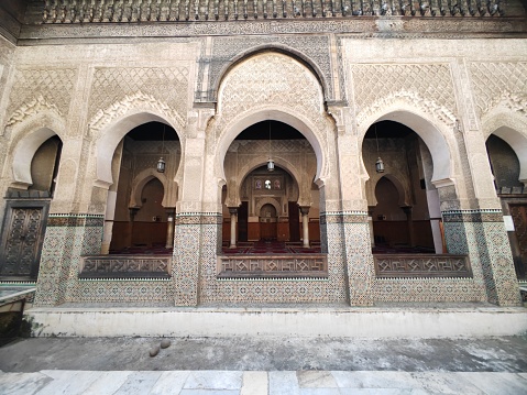 The Bou Inania Madrasa is a madrasa in Fes, Morocco,