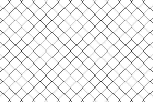 istock Background in the form of an iron mesh fence 2033488854