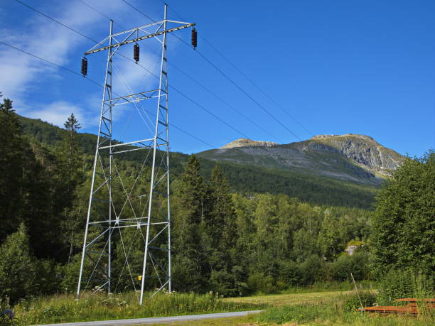 istock Power line in Innerdalen valley, Norway, Europe 2033592439