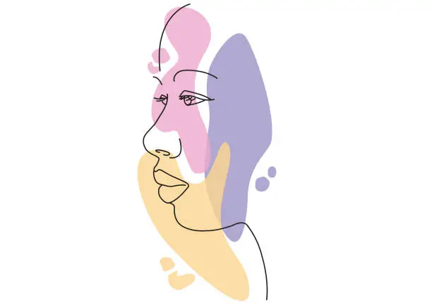 Vector illustration of A woman