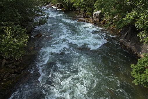 River Svartelva in Innerdalen valley, Norway, Europe
