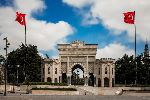 main entrance to the Istanbul university campus in the Fatih district