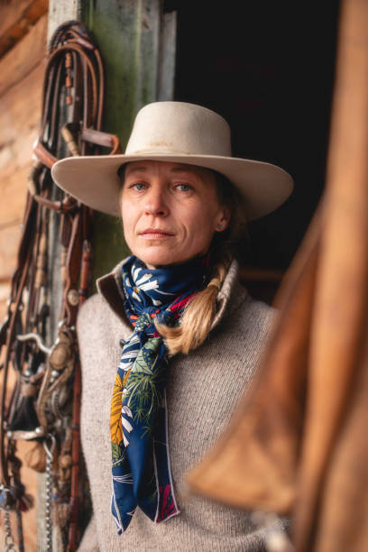 Female Ranch Worker Portrait