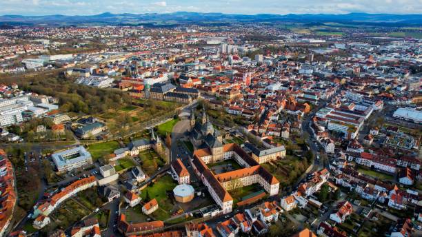 istock Aerial view around the old town Fulda 2033767827