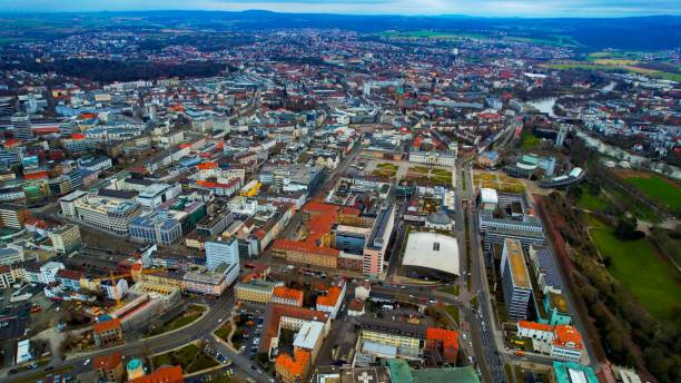 istock Aerial view of the town Kassel 2033769972
