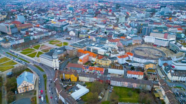 istock Aerial view of the town Kassel 2033771013
