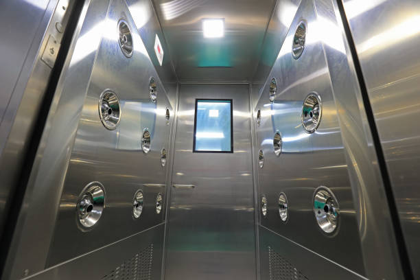 istock Factory air shower room, close-up photo 2033807056