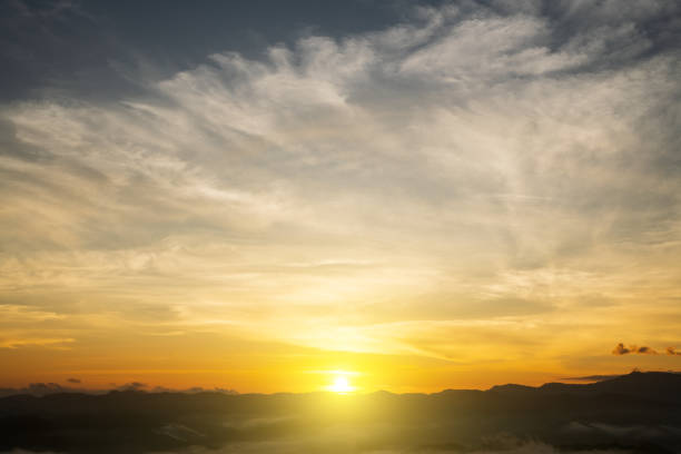 istock Beautiful sun and sky sunset background 2033832715