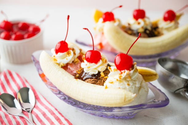 Banana Split: Receita Clássica e Fácil - receita deliciosa profissional - passo 1