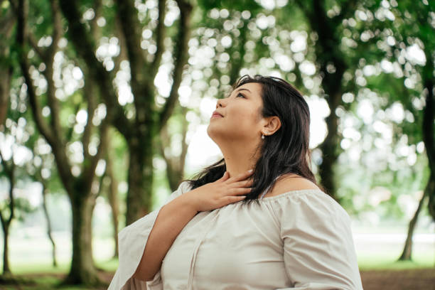 istock Asian woman contemplating nature 2034010163