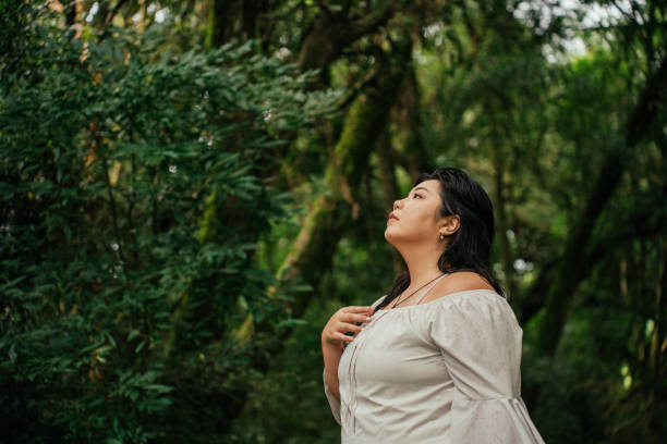 istock Asian woman contemplating nature 2034012245