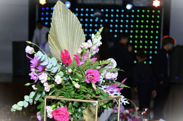 istock Beautiful flower arrangement decorating the hall 2034040431