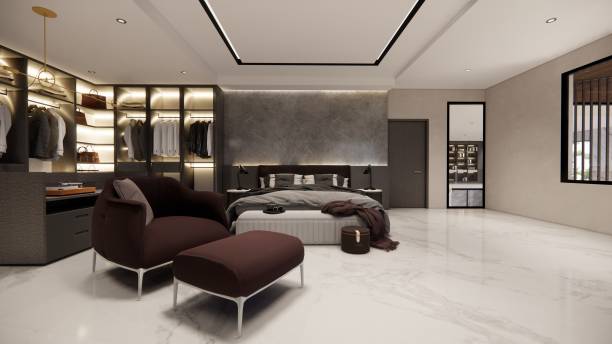 istock Luxurious modernity of this interior duplex house, depicted in stunning 3D rendering 2034146683