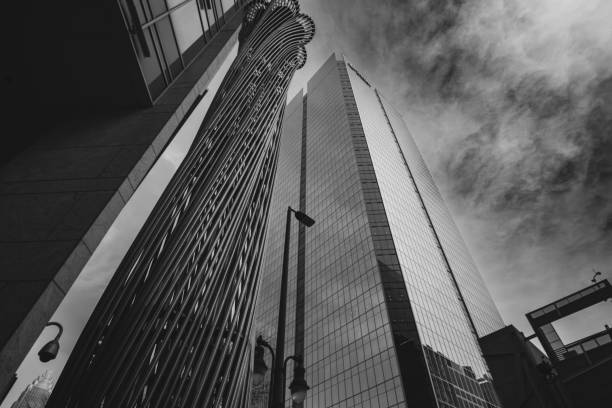 Skyscrapers and clouds in uptown Charlotte, NC