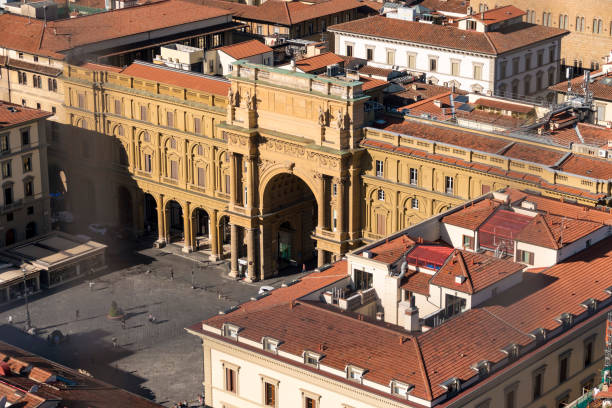 Piazza della Repubblica in Florence, Italy