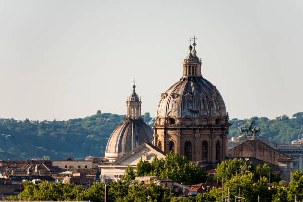 istock Architectural domes in Rome, Italy 2034234502
