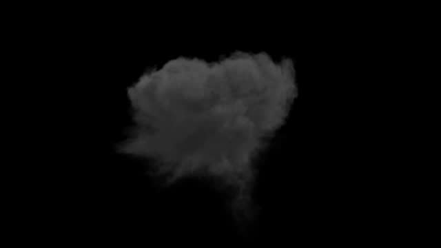 white smoke animated background video in the dark