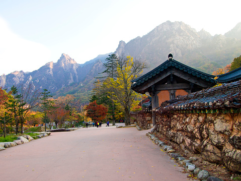 Landscape of Seoraksan mountain range in South Korea.